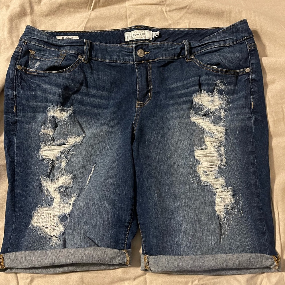 Torrid Bermuda boyfriend style